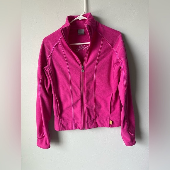 YK2 Nike Women's Vibrant Pink Utility Fleece Jacket - Picture 1 of 7